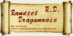 Ranđel Dragunović vizit kartica